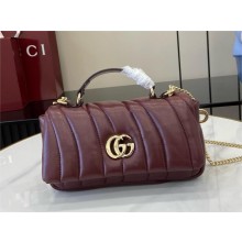 GUCCI GG Milano mini top handle bag 806017 burgundy 03 2024