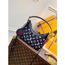 louis vuitton Monogram Empreinte leather Bagatelle BB bag m46091 black/white