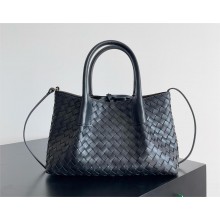 bottega veneta SMALL Intrecciato silky calf leather Pinacoteca BAG Black/Fondant 2025