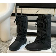 The Row Banana Nylon Lace-Up Boots black 1107-2024