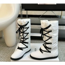 The Row Banana Nylon Lace-Up Boots white 1107-2024