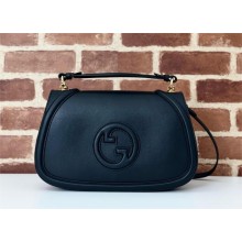 Gucci Blondie medium top handle bag in black leather 815716 2024