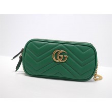 Gucci GG MARMONT MINI CHAIN BAG 546581 green 2024