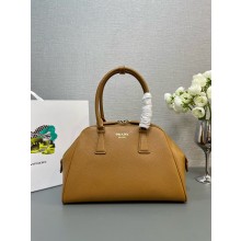 PRADA MEDIUM Saffiano leather bag 1BG537 CARAMEL 2024