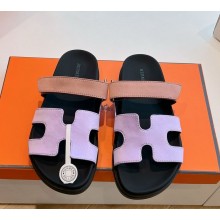 Hermès women/men Chypre calfskin sandals 01-2025 