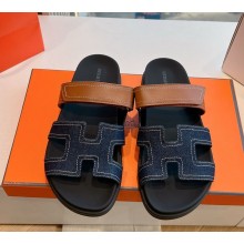Hermès women/men Chypre denim sandals 05-2025 