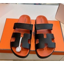 Hermès women/men Chypre calfskin sandals 04-2025 