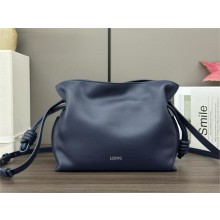 Loewe Mini Flamenco Clutch Bag in Nappa Calfskin abyss blue