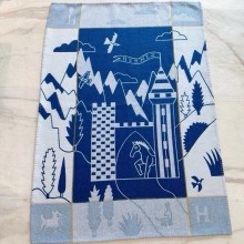 Hermes Avalon EPOPEE WOOL Blanket 100x140cm blue 2024