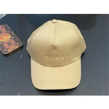 SAINT LAURENT cap in gabardine beige 2024