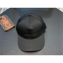 SAINT LAURENT cap in gabardine black 2024