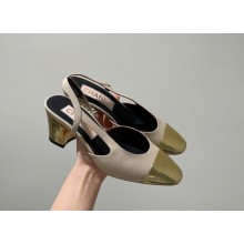 Chanel Grosgrain & Laminated Calfskin Black & Gold G31318 BEIGE/Gold 2022
