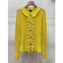chanel yellow Cotton cardigan P78635 2024