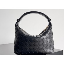 Bottega Veneta Mini Wallace Intrecciato leather shoulder bag Black 2023