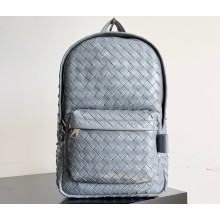 Bottega Veneta Small Intrecciato leather Backpack Bag Gray 2023