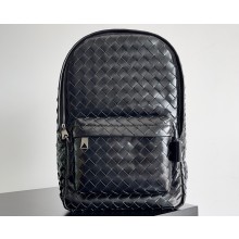 Bottega Veneta Small Intrecciato leather Backpack Bag Black 2023