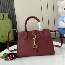 Gucci Jackie small tote bag IN Rosso Ancora leather 795349 2024