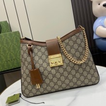 GUCCI Padlock GG medium shoulder bag 795113 BROWN 2024