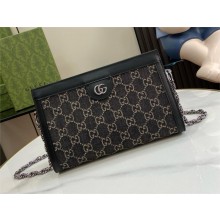Gucci Ophidia GG small shoulder bag 503877 IN Black and grey GG denim 2024