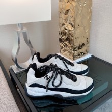 chanel Fabric & Suede Calfskin white sneakers G38292