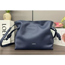 Loewe Medium Flamenco Clutch Bag in Nappa Calfskin abyss blue