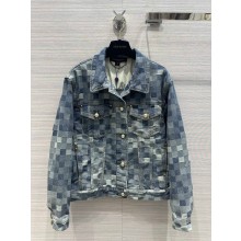 LOUIS VUITTON Damier Classic Denim Jacket 1AFHV1 2024 spring
