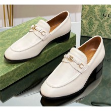 Gucci Men's loafer with Interlocking G white 738468 2023