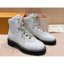 Louis Vuitton Territory Flat Ranger Ankle Boots 1ACID3 Cognac white  2024