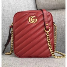 Gucci GG Marmont Mini Shoulder Bag 550155 Red 2018