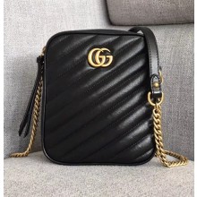 Gucci GG Marmont Mini Shoulder Bag 550155 Black 2018