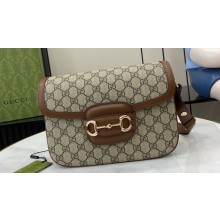 Gucci Horsebit 1955 Mini Bag Beige/Ebony 815178 2024