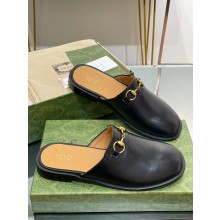 Gucci Men's Horsebit slipper 723654 black 2023