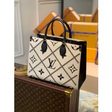 louis vuitton Onthego MM tote bag M46016 CREAM