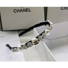 chanel cc crystals headband 2022