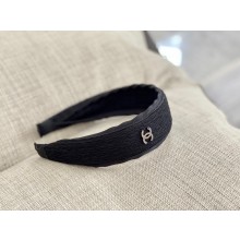 chanel cc logo headband black 2022 
