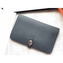 Hermes Dogon Duo Wallet in togo leather vert gris