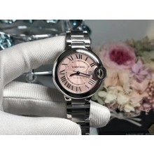 CARTIER BALLON BLEU DE CARTIER WATCH PINK 36MM