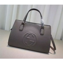 Gucci Soho leather top handle bag 431571 grey