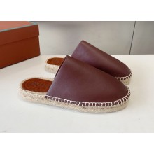 Loro piana shoes seaside walk mule man calfskin burgundy 2024