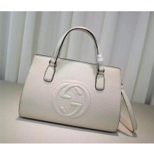 Gucci Soho leather top handle bag 431571 white