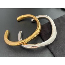 saint laurent double bracelets gold/silver 2024