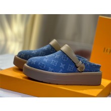 Louis Vuitton Aspen Platform Clog blue 2024