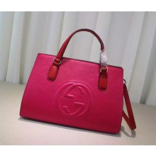 Gucci Soho leather top handle bag 431571 Red and pink  