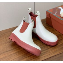 Loro piana Lakeside Ankle Boots In White calfskin 2024