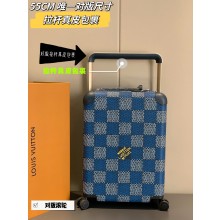 LOUIS VUITTON BLUE Damier Heritage coated canvas Horizon 55 N40684 2025