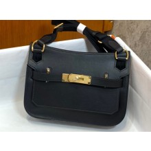 Hermes mini jypsiere bag in swift leather Black with Gold Hardware (original quality+handmade)