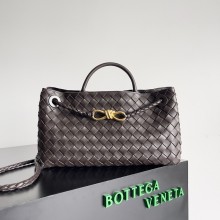 Bottega Veneta Intrecciato leather Small East/West Andiamo top handle Bag fondant 2023