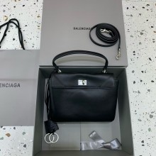 BALENCIAGA Women's Rodeo mini Handbag in Black/silver 2024