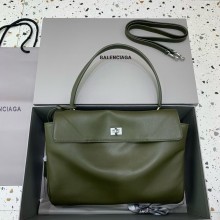 BALENCIAGA Women's Rodeo medium Handbag in army green/silver 2024
