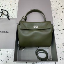 BALENCIAGA Women's Rodeo mini Handbag in army green/silver 2024